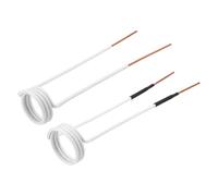 METALLIXITY Induction Heater Coil,2 Pcs 1000W 110V Magnetic Induction Heater Tools 30/35mm ID x 19/20.5mm Length Magnetic Coils for Rusty Bolts Nuts Screws Removal, White