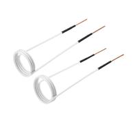 METALLIXITY Induction Heater Coil,2 Pcs 1000W 110V Magnetic Induction Heater Tools 40/45mm ID x 20.5mm Length Magnetic Coils for Rusty Bolts Nuts Screws Removal, White