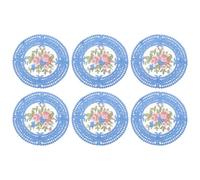 METALLIXITY Lace Coasters, 12cm Lace Doilies Crochet - Blue, 6Pack