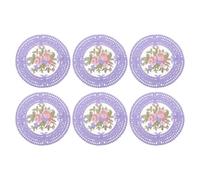 METALLIXITY Lace Coasters, 12cm Lace Doilies Crochet - Purple, 6Pack