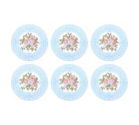 METALLIXITY Lace Coasters, 12cm Lace Doilies Crochet - Sky Blue, 6Pack