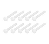 METALLIXITY Nylon Hex Bolts (M4-0.7x30mm) 90Pcs, Plastic Coarse Fully Threaded Metric Hex Head Cap Screw Bolt - for Various Industrial, White