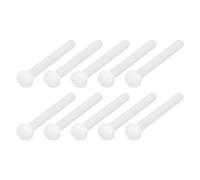 METALLIXITY Nylon Hex Bolts (M5-0.8x50mm) 50Pcs, Plastic Coarse Fully Threaded Metric Hex Head Cap Screw Bolt - for Various Industrial, White