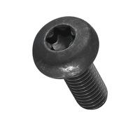 METALLIXITY Pan Head Torx Security Screws Bolts (M8-1.25x20mm) 16Pcs, Button Torx Head Machine Screws Carbon steel - for Furniture Woodworking Project, Black