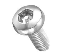 METALLIXITY Pan Head Torx Security Screws Bolts (M8-1.25x20mm) 20Pcs, Button Torx Head Machine Screws 304 Stainless steel - for Furniture Woodworking Project, Silver Tone