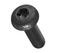 METALLIXITY Pan Head Torx Security Screws Bolts (M8-1.25x25mm) 20Pcs, Button Torx Head Machine Screws Carbon steel - for Furniture Woodworking Project, Black