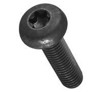 METALLIXITY Pan Head Torx Security Screws Bolts (M8-1.25x30mm) 10Pcs, Button Torx Head Machine Screws Carbon steel - for Furniture Woodworking Project, Black