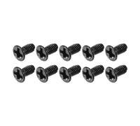 METALLIXITY Phillips Flat Head Screws (M2 x 4mm) 350Pcs, Carbon Steel Machine Screws - for Glasses Watch and Other Small Electronics, Black