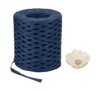 METALLIXITY Raffia Paper Craft Ribbon 200m/656ft Raffia Ribbon String Kraft Packing for Gift Wrapping, Crafting Supplies (Blue)