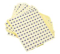 METALLIXITY Round Number Stickers (13mm/0.51") 15Sheet, Coated Paper Number 8 Self Adhesive Labels - for Home Storage Boxes Mailbox, Black/White