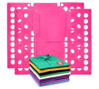 METALLIXITY Shirt Folder Board 2Pcs Plastic 20Sheets Size Label Rose Red