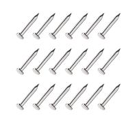 METALLIXITY Small Nails (1.2x8mm) 500pcs, Carbon Steel Tiny Hardware Nails - for Household Woodworking, Silver Tone