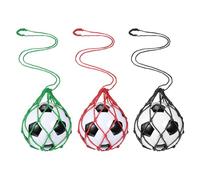 METALLIXITY Soccer Ball Kicking Net, Solo Football Ball Kick Net Practice Training Aid Soccer Return Ball Sizes (3, 4, 5) Green/Red/Black