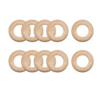 METALLIXITY Unfinished Wood Rings (20x5mm/0.79"x0.2") 50Pcs, Natural Solid Wooden Circle Hoops - for Home Decor DIY Craft Macrame