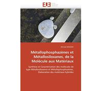 Métallophosphazènes et Métallosiloxanes, de la Molécule aux Matériaux: Synthèse et Caractérisation des molécules de type Métallosiloxanes et ... des matériaux hybrides (Omn.Univ.Europ.)
