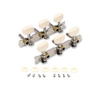 Metallor 3 on a Plank Guitar Tuning Pegs Chrome Plated Machine Heads Tuning Keys Tuners Single Hole for Folk Acoustic Guitar 3L 3R.