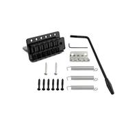 Metallor 6 String Guitar Tremolo Bridge with Whammy Bar for Fender Strat Squier Style Electric Guitar Black.