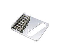 Metallor Guitar Bridge 6 Saddles Top Loader Bridge Vintage Style Compatible with Tele Telecaster Style Electric Guitar Parts Accessories Chrome.
