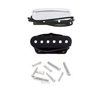 Metallor Guitar Pickup Ceramic Magnet Pickup Neck and Bridge Pickup Single Coil Compatible with Tele Telecaster Style Electric Guitar Parts Replacement.