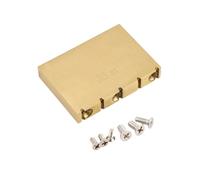 Metallor Guitar Tremolo Block Solid Brass 33mm Base Height 50mm Width for Floyd Rose Style Locking Electric Guitar Tremolo Bridge or Gotoh 1996T Bridges Gold. (36mm)