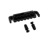 Metallor Tune-O-Matic Wraparound Bridge Stop Tailpiece Wrap Around Adjustable Combination Saddle Bridge Tailpiece for 6 String Les Paul LP Style Electric Guitar Black.