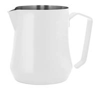 Metallurgica Motta 17 oz Stainless Steel Tulip Milk Frothing Pitcher, White