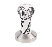 Metallurgica Motta 58 mm Premium Black and White Coffee-Espresso Tamper With Flat Stainless Steel Base, Made in Italy