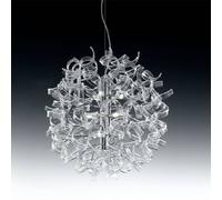 Metallux Modern hanging light ASTRO, 9 bulbs, clear
