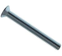 Metalmate Machine Screw Pozi Compatible CSK ZP M6 x 50mm,with a countersunk head that ensures a flush fit, improving aesthetics and reducing snagging. BOX 25