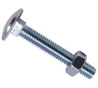 Metalmate® MEMCSX0640 Cup Square Hex Bolt & Nut Zp M6 X 40Mm Box 50