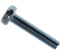 Metalmate® MEMMSPAN0630 Machine Screw Pozi Compatible Pan Head Zp M6 X 30Mm Box 25