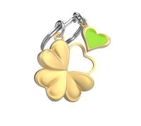 METALMORPHOSE - Four-Leaf Clover Keyring - Lucky Clover Keyring - Gift for Men and Women, gold, One Size, Modern