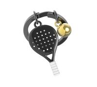 O meta[l]morphose METALMORPHOSE - Metal Padel Keyring - Passion Sport - Gift for Men, Gift for Women, Black, One Size, Modern