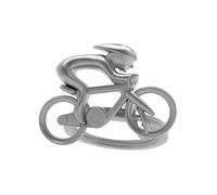 O meta[l]morphose METALMORPHOSE MTM281-01 Footballer Keyring, Chrome, L, Cyclist