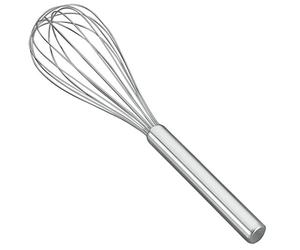 Metaltex 122830 Heavy Duty 8 Wire Stainless Steel Whisk, 30 cm, Silver