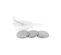 Metaltex 24 cm Food Mill with 3 Slices, Silver