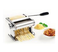 Metaltex 3-in-1 Pasta Machine Maker Stainless Steel Table Top Clamp, Silver, 35x19x13.5 cm