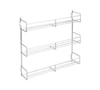Metaltex 3-Tier 30 x 7 x 30 cm Chrome Plated Spice Rack