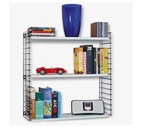 Metaltex 3 Tier Metal Libro Shelving Unit - White/black