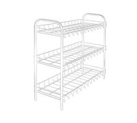 Metaltex 3-Tier Shoe Stand Organiser - White Metaltex White