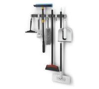 Metaltex 4 Hang-Up Holder Mop And Broom - Grey