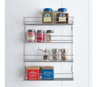 Metaltex 4-Tier Wall Spice Rack Pepito Silver
