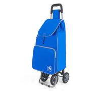 Metaltex Aloe Shopping Trolley with 4 Wheels, Metal, 120 x 60 x 6 cm 120x60x6 cm blue