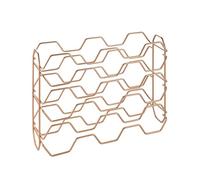 Metaltex BOTELLERO 15 UDS HEXAGON COPPER, Detailed in the description, 43x12x34 cm