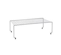 Metaltex Brooklyn Stackable Shelf - Multipurpose, Space-saving Organiser for Kitchen Cupboards, Plates, Saucers and Bowls - Touch-Therm Lava, 47 x 23 x 15 Centimetres