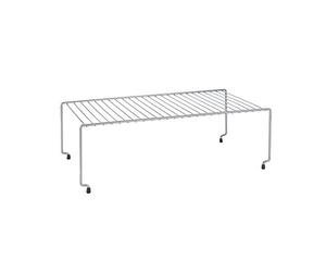 Metaltex Brooklyn Stackable Shelf - Multipurpose, Space-saving Organiser for Kitchen Cupboards, Plates, Saucers and Bowls - Touch-Therm Lava, 47 x 23 x 15 Centimetres