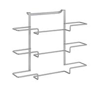 Metaltex Galileo Hanging Triple Roll 36x9x30 cm Metallic Grey