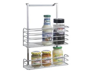 Metaltex Hanging basket with 2 stages Galileo of Polytherm, Silver, 26 x 12 x 36 cm, 350612
