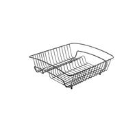 METALTEX ITALIA S.P.A. Square Dish Drainer, Black, 40x37x14