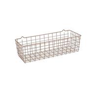 Metaltex Koala Hanging Wire Basket - Multipurpose, Space-saving Organiser for Kitchen Essentials or Bathroom Products - Polytherm Copper, 33 x 12 x 19 Centimetres